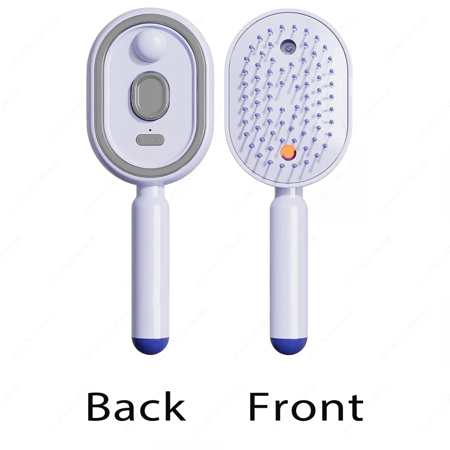 Electric Spray 3 In 1 Massage Comb, Rechargeable Self Cleaning Steam Oil Brush Anti Static Detangling Air Cushion Scalp Care