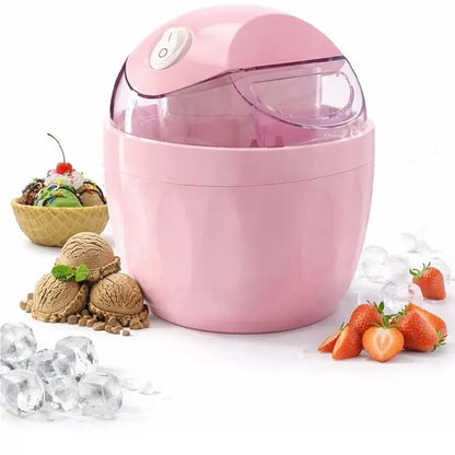 A66T-Mini Ice Cream Maker, Personal Dessert Maker, One Touch Compact Ice Cream Machine For Yogurt Sorbet Gelato EU Plug